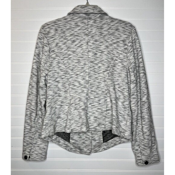 Cabi Neo Moto Jacket Marled Heather Gray Size Large  #5102 - Picture 11 of 16